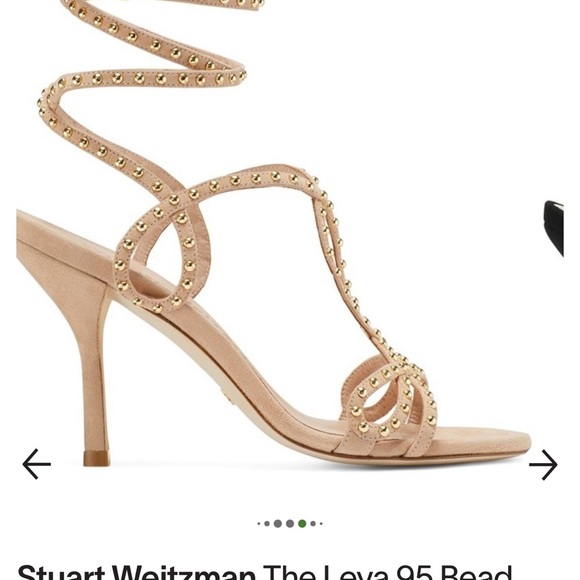 Stuart Weitzman Leya 95 suede bead sandal size 39.5 NEW! - Picture 4 of 8